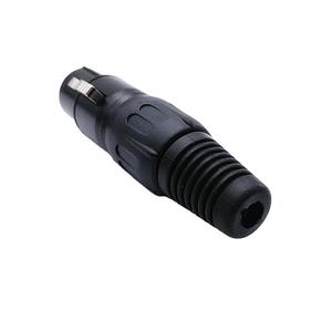 Conector XLR de Micrófono CANNON, Hembra, Núcleo de Cobre Chapado en Oro, Tres Núcleos, Balanceado, Negro - Product Image 3