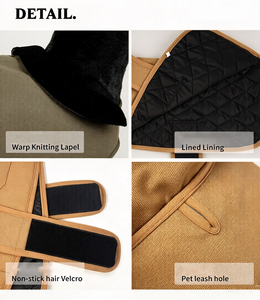 Manteau d'hiver chaud pour <span class=keywords><strong>chien</strong></span>, veste coupe-vent pour <span class=keywords><strong>chien</strong></span> avec poches, col réglable pour chiens <span class=keywords><strong>de</strong></span> taille moyenne à grande - Product Image 4