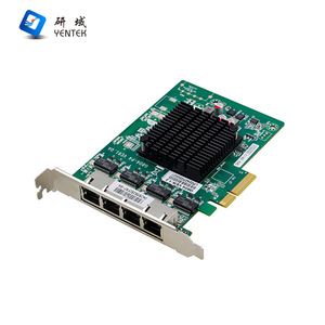 Carte réseau Gigabit Ethernet PoE PCIe x4 à 4 ports G804 pour serveur de bureau, domaine de recherche Contrôle industriel - Product Image 1