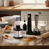 Mixeur Plongeant Électrique Portable OEM Commercial Rechargeable USB pour Cuisine, Mini Mixeur Manuel Domestique et Extérieur