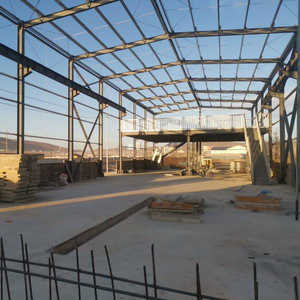 Bâtiment en acier préfabriqué léger de faible coût au Canada, structure préfabriquée portable pour hangar préfabriqué - Product Image 1