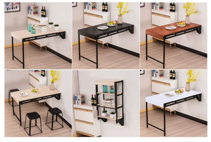 <span class=keywords><strong>Mesa</strong></span> Plegable Convertible de Pared para <span class=keywords><strong>Comedor</strong></span> de Venta al por Mayor de Fábrica, Ahorradora de <span class=keywords><strong>Espacio</strong></span> y Oculta - Product Image 3