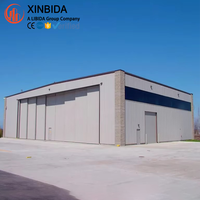 Hangar d'avion préfabriqué en acier à faible coût, structure métallique industrielle, entrepôt pour usage extérieur