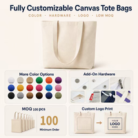 Tas Kanvas Custom Grosir untuk Studio Seni, Pola Cetak Logo, Tas Selempang Wanita