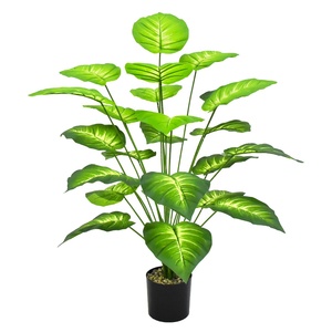 ใบประดิษฐ์,<span class=keywords><strong>ต้น</strong></span>สับปะรดสีเขียว<span class=keywords><strong>บอน</strong></span>ไซสำหรับตกแต่งบ้านสำนักงานโรงแรม - Product Image 1