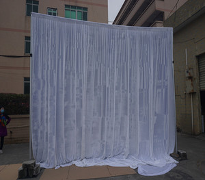 Stage Backdrop Stand Simple White Backdrop <b>Curtain</b> for Decoration Events Party Wedding - Product Image 4