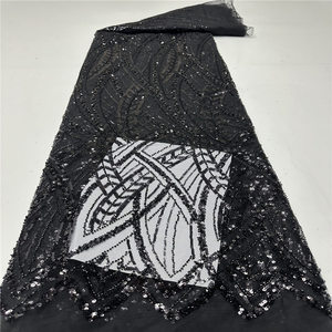 Sequin Ren Vải 100% Polyester Nước Hòa Tan Thêu Hoa Cho Váy Cưới Túi Xách Nhà Dệt May Hiện Đại Phẩm Giá Phong Cách - Product Image 5