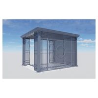 Pergola motorisée en aluminium pour extérieur, kit de toit à lames orientables, pergola en PVC, pergola Outsunny pour jardin