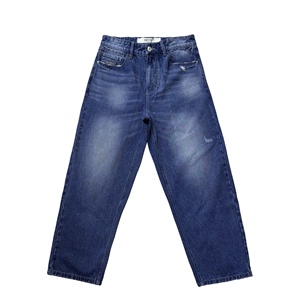 <span class=keywords><strong>Jeans</strong></span> larghi da uomo indaco personalizzati di alta qualità per la moda primavera autunno alla moda - Product Image 1