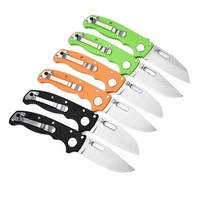 Navaja Plegable de Bolsillo con Hoja de Acero 440C de 3 Pulgadas con Punta Clip, Mango G10 y Bloqueo Trasero para EDC, Herramienta para Camping al Aire Libre, Venta al por Mayor OEM
