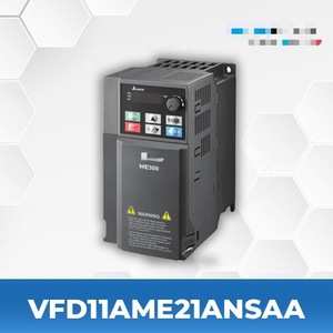 Variador de Frecuencia Serie ME300 VFD11AME21ANSAA 2.2KW Monofásico 230V con Certificación CE IP20 y Modelo STO - Product Image 1