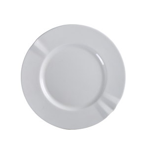 Usine minimaliste à haute température plats de salle à manger en gros assiette ronde plate en porcelaine Oem pour restaurant - Product Image 5