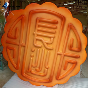 <span class=keywords><strong>Pizza</strong></span> hyper-réaliste en fibre de verre avec garniture à la saucisse et aux champignons pour les expositions de restaurant et la décoration commerciale (art gastronomique) - Product Image 5