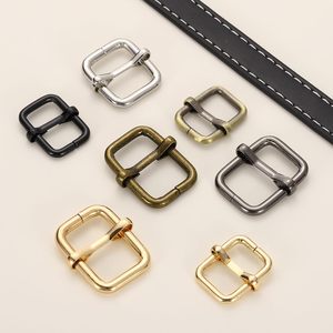 Metal <b>Roller</b> Buckle Adjustable Tri Glides Slide Buckles Strap Belt Keeper With Movable Bar For <b>Bag</b> Purse Making - Product Image 5