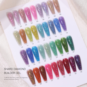 Kit de vernis à ongles en gel <span class=keywords><strong>Acrygel</strong></span> en pot, haute qualité, faible chaleur, gel UV pailleté, gel de construction pour ongles, sans HEMA - Product Image 4