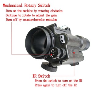 Placas de circuito de carcasa PVS14, ganancia Manual, <span class=keywords><strong>visión</strong></span> nocturna con ocular, lente de objetivo, anillo de bloqueo, guías de luz Monocular - Product Image 6