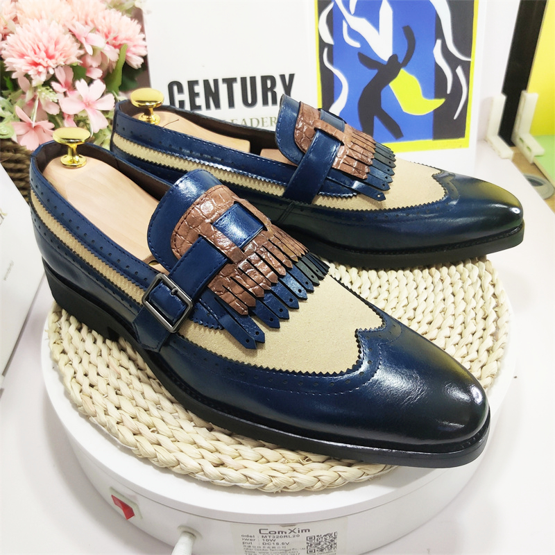 Shop Online Navy Officer Shoes Leather Material, Breathable Lining |  Alibaba.com