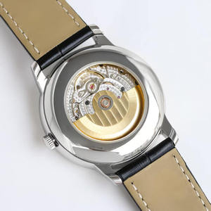 Classic Moon Phase Aesthetic Sapphire Crystal Automatic Mechanical <b>Watch</b> Stainless Steel <b>Case</b> Genuine Leather Strap 10 Bar <b>Watch</b> - Product Image 5