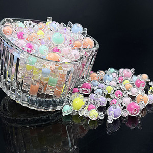ลูกปัดอะคริลิค 8 มม. สีผสม มุกในมุก วัสดุสำหรับทำเครื่องประดับ DIY - Product Image 3