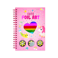 Feuille coloriage monde magique dinosaure cahier brillant Art spirale lié enfants bricolage jouet brillant feuille Art dessin papier dessin Art