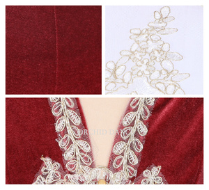 Tutú de terciopelo para mujeres y niñas, ropa de competición profesional de alta calidad para actuaciones de baile, disfraces de Ballet de <span class=keywords><strong>Boutique</strong></span> para escenarios - Product Image 4