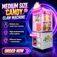 NOQI Candy Shop Griffe Grue Machine Mega Locker Box Bonbons Prix Grabber Catcher Griffe Machine Top Prix Casier Conteneurs pour Enfants