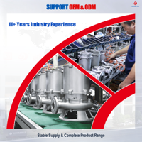 Pompe submersible pour eaux usées en acier inoxydable 304 YL WQ-S, à bride carrée GB, anti-colmatage, moteur entièrement en cuivre, IP68, basse pression, usage commercial