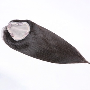 Straight <strong>Hair</strong> Replacement Cuticle Aligned Virgin European Human <strong>Hair</strong> <strong>Toppers</strong> Top <strong>Hair</strong> Pieces for <strong>Women</strong> - Product Image 1