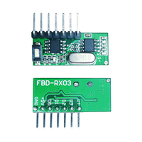 Nouveau module récepteur RF sans fil 433 MHz avec code d'apprentissage intégré, décodage 1527, sortie 4 canaux