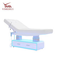 Table de soin esthétique de luxe à 4 moteurs, lit de massage électrique au design esthétique pour spa et salon de beauté
