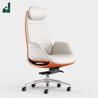 Chaise de Direction Ergonomique Moderne à Dossier Haut Réglable en Cuir avec Appuie-tête Fixe et Base en Acier, Garantie 1 An pour Bureau Général