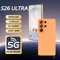 Smartphone S26 Ultra 5G, appareil photo HD 108MP, résolution haute définition, 8000mAh, grand écran de 6,99 pouces, double SIM, téléphone mobile Android
