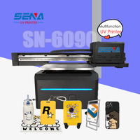 Impresora UV de Formato Medio 6090, Impresora Digital de Inyección de Tinta para Cuero, Lona, Bolsas, Cajas de Regalo, Fundas para Teléfonos, Metal, Vidrio, Acrílico, Impresora HD