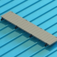 SunRack SFS-FHB-C17 OEM Yüksek Mukavemetli Fiberglas Endüstriyel Zemin FRP Güneş Paneli Sarı Renkli Çatı Yürüyüş Yolu Kalıplanmış Izgara