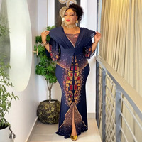 Robe de soirée africaine automne/hiver 2026, nouvelle robe pour femme, robe sirène à grandes plumes, ornée de diamants