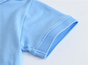 Vente en gros de polos scolaires blanc/bleu marine pour enfants vêtements graphiques avec logo personnalisé polos brodés pour garçons - Product Image 6