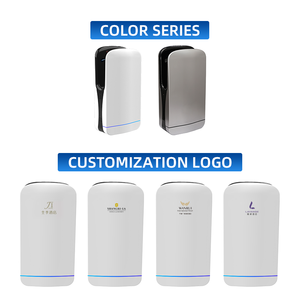 Sèche-mains automatique à grande vitesse en plastique ABS FL-2029 avec filtre HEPA, lumière UV, capteur, 1800W, à fixation murale pour hôtel et usage domestique - Product Image 4