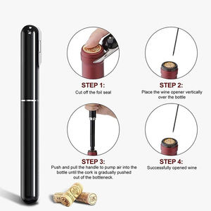 Sacacorchos con Bomba de Aire y Cortador de Papel de Aluminio <span class=keywords><strong>2</strong></span> en 1, Fácil de Usar, Herramienta para Abrir Botellas de Vino para Bar, Hogar y Restaurante - Product Image 6