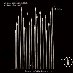 إضاءة زخرفية جديدة لقاعات الأفراح، مصابيح كريستالية حديدية مضيئة لتزيين المسرح وديكورات حفلات الزفاف والمناسبات - Product Image 3