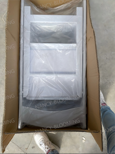 Stacking Foldable Fold up Outdoor Rental Party Event White Resin <strong>Padded</strong> <strong>Folding</strong> <strong>Chairs</strong> - Product Image 5