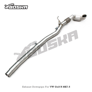OEM Boska Exhaust Catted Downpipe for VW GOLF R 7/7.5 MK7/MK7.5 2.0T 2014-2020 SUS304 with <b>Catalyst</b> Exhaust Header System - Product Image 6