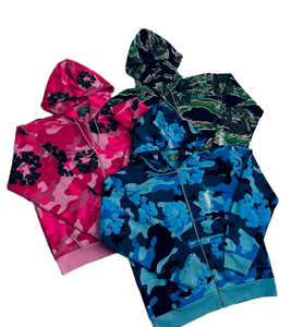 Sudadera con Capucha Extra Grande Personalizada para Hombre, 100% Algodón, Forrada, Estilo Gótico Punk Y2K, Estilo Motociclista - Product Image 1