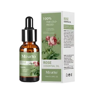 Aceite esencial de rosa de masaje orgánico puro al por mayor, aceite esencial de lavanda de Rosa orgánico, aceite aromático natural