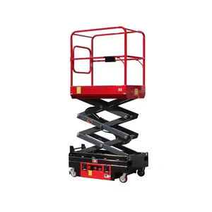 Electric Small Manlift Platform 5M Mini Scissor Lift For Indoor Aerial Works