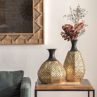 Vase nordique en métal doré, vente en gros, cadeau Unique, Vase en fer pour la décoration de la maison, Offre Spéciale
