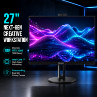 PC tout-en-un D4 en gros, 27 pouces, Intel Core i3 i5 i7, DDR4, SSD, 1920x1080, Windows 11, Bluetooth, Wi-Fi pour distribution en vrac