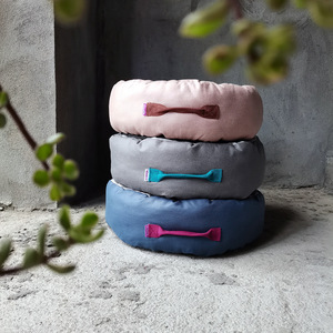 Großhandel individualisierte Pp-Baumwolle leicht zu reinigen wasserdichter <span class=keywords><strong>Bagel</strong></span> beruhigender Hund waschbarer gemütlicher weicher runder Katzenbett Kinn - Product Image 1