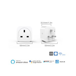 HONPNKカスタムロゴ16A 20Aワイヤレスタイマーエネルギーモニタリング英国リモコンミニスマートホーム電源ソケットバーTFTディスプレイWiFi - Product Image 6