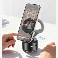Support magnétique pour téléphone avec haut-parleur, fixation réglable par ventouse, support de bureau, de tableau de bord et de pare-brise