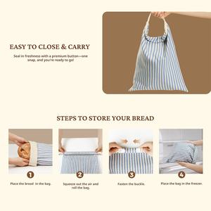 Wieder verwendbare Bienenwachs-Leinen-Brotta schen, 2-teilige gewachste Brotta schen für hausgemachtes Brot und Sauerteig, nachhaltig umwelt freundlich - Product Image 6